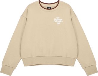 New Balance (WMNS) New Balance Athletics 70s Crewneck Sweatshirt Asia Sizing Beige White AWT23552-INC