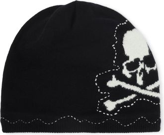 Mastermind Japan Black Wool Hand Stitch Beanie-Uomo