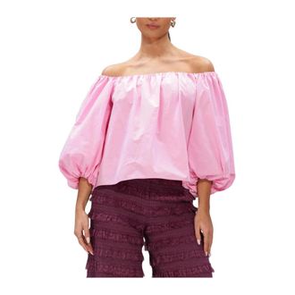 Harper & Yve Dames Blouses Lauren-ls - Dames - Blouses & Shirts - Roze - Maat: L Linnen