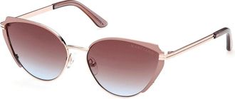 Guess GM0817 28F Womens Sunglasses Gold Size 58
