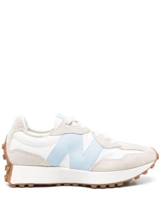 New Balance New Balance 327 White Beige And Light Blue Sneakers