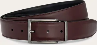Ferragamo Men Reversible and adjustable belt Brown