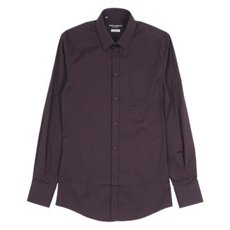 Dolce & Gabbana Casual Shirts, male, Purple, Size: XS Casual Shirts