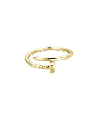 Adornia Adornia 14K Plated Nail Ring