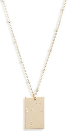 Set & Stones Zodiac Constellation Pendant Necklace in Gold - Libra at Nordstrom
