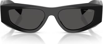 Prada 0pr B19s Angular Black Frame Sunglasses
