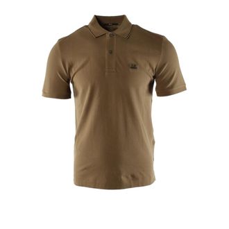 C.P. Company C.p. Company, Tops, Heren, Bruin, S, Katoen, Slim Fit Polo Shirt