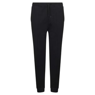 Brunello Cucinelli Sweatpants, male, Black, M, Black Trousers with Elasticated Waistband
