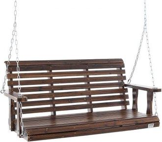 OEM Hollywoodschaukel Zedernholz, 1370x710x600mm, Terrassenschaukel F&uuml;r Hof Und Garten, Verbesserte Tragkraft Von Ca. 400 Kg, Robuste Schaukelstuhlbank Mi