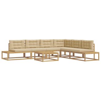 vidaXL Conjunto De Sof&aacute;s De Exterior Blanco 79 X 79 X 37 Cm Poli&eacute;ster Vidaxl