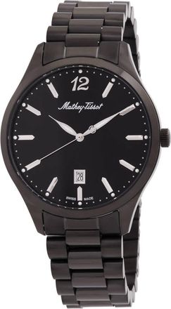 Mathey-Tissot Urban Metal Quartz Black Dial Mens Watch H411MNN