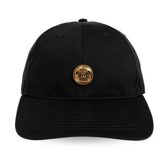 Versace Katoenen Baseballpet - unisex - Petten - Zwart - 59 CM - Katoen - Accessoires