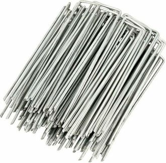 OEM Tuserxln Paquete De 100 Clavijas De Fijaci&oacute;n Galvanizadas De Acero Inoxidable H150mm, L25mm, &Oslash;2.9 Mm