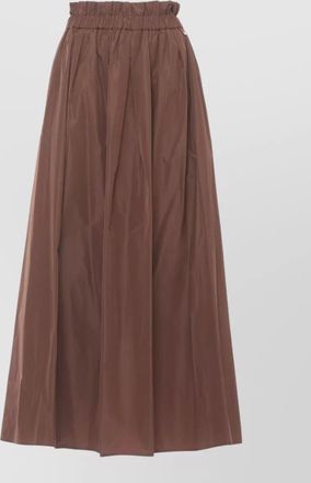 Herno elastic waistband maxi skirt gathered pockets