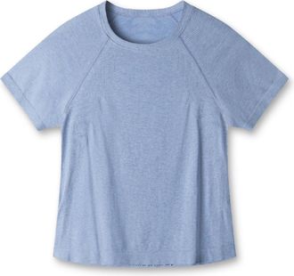 LNDR Womens Here Today Cropped T-Shirt Blue XS/S