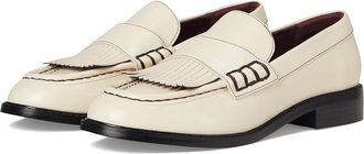 Franco Sarto Alonzo Slip-On Womens Flat Shoes Vanilla White Faux Leather : 6.5 M