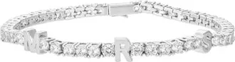Untamed Petals Mrs Crystal Bracelet in Metallic Silver at Nordstrom