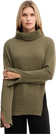 Simona Corsellini Dames, Truien, Groen, Maat: XL Wol