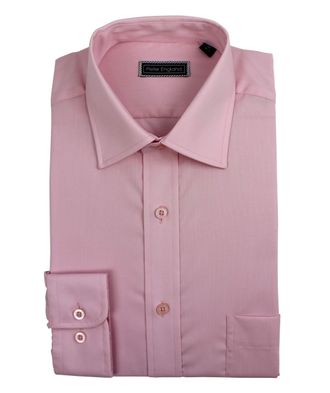 Peter England Mens Plain King Size Shirt Salmon Pink