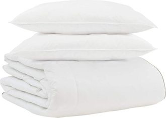 vidaXL Edred&oacute;n De Invierno Con Almohada 3 Pcs Pluma De Pato Vidaxl