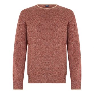Fedeli Round-neck Knitwear, male, Red, Size: L Round-Neck Sweater