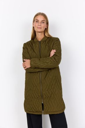 Soyaconcept Steppjacke SOYACONCEPT SC-FENYA 10, Damen, Gr. XL, schwarz olive, Web, Obermaterial: 100% Polyester, unifarben, ca. Mitte Oberschenkel, Jacken Steppja