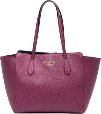 Gucci 2016-2025 medium Swing leren shopper - Paars