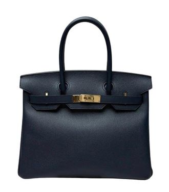 Herm&egrave;s Navy Blue Epsom Leather Birkin 30