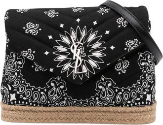 Saint Laurent Pre-owned The Toy Cotton Bandana Print Loulou Crossbody - - Pre-owned - Donna - Nero - ONE SIZE