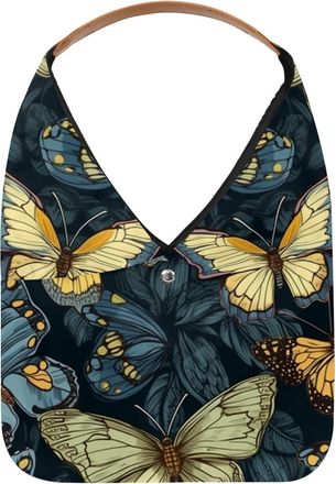 Generic Butterfly Reusable Lightweight Grocery Bags - Foldable Into Compact Pouch, Washable & Sturdy, Multipurpose for Shopping and Travel