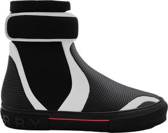 Burberry Mens Black Sub High-Top Sneakers, Brand Size 50 (US Size 17)