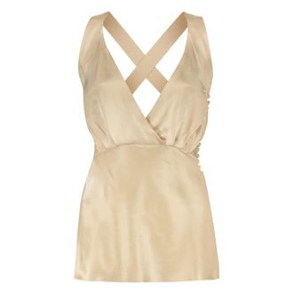 Khaite Donna, Top, Beige, S, new