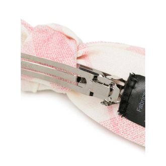 Vivienne Westwood Argyle Cotton Hair Bow - Pink