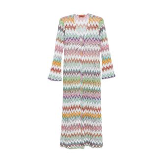 Missoni Maxi Dresses, female, Multicolor, Size: 2XS Long Cover-Up Dress