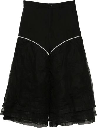 Comme Des Gar&ccedil;ons patchwork pants - Black