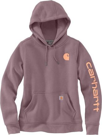 Carhartt Work in Progress Clarksburg Logo Sleeve Sweatshirt Hoodie f&uuml;r Damen | braun
