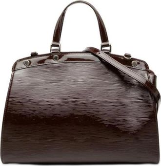 Louis Vuitton Tweedehands leren Louis Vuitton tassen - Dames - Vintage Handtas - Paars - ONE Size - Vintage