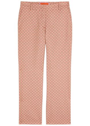 La DoubleJ LA Double J 24/7 Tulip-jacquard Trousers - Pink - S (UK8-10 / S)