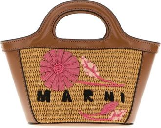 Marni Caramel Raffia Handbag