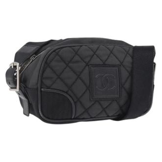 Chanel Pre-owned Vintage Shoulder Bag - Dames - Vintage Schoudertas - Zwart - ONE Size - Leer - Vintage