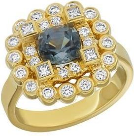 Bony Levy Grey Spinel & Diamond Ring (Nordstrom Exclusive) in 18K Yellow Gold at Nordstrom, Size 6.5