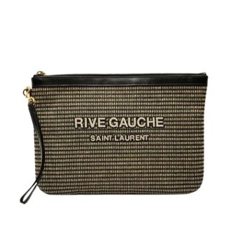 Saint Laurent Pre-owned Clutch in Rafia - - Pre-owned - Donna - Beige - ONE SIZE