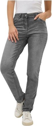 Cecil Dames, Jeans, Grijs, Maat: W27 L30 Poliester