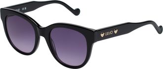 Liu Jo LJ772S WoMens Round Sunglasses - Black - One Size