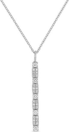 Bony Levy Liora 18K White Gold Diamond Stick Pendant Necklace in 18Kw at Nordstrom Rack