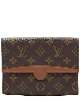 Louis Vuitton Brown Monogram Canvas Arche Clutch (Authentic Pre-Loved)