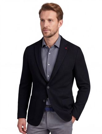 Roy Robson colbert Roy Robson zwart slim fit effen