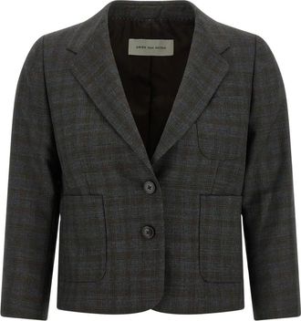 Dries Van Noten Dames, Jassen, Grijs, Maat: S Zijde