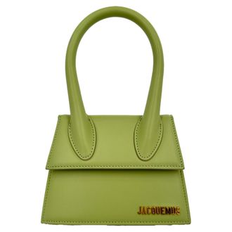 Jacquemus Grote Jacquemus Le Chiquito handtas van groen kalfsleer