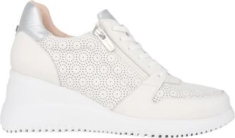 Wonders Wedge Sneaker - Dames - Sleehakken - Wit - 41 EU - Leer - Schoenen